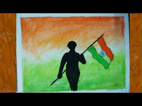 How To Draw Independence Day Scenery Drawing Of Indian Flag Tiranga Youtube,Continuous Line Drawings Of People