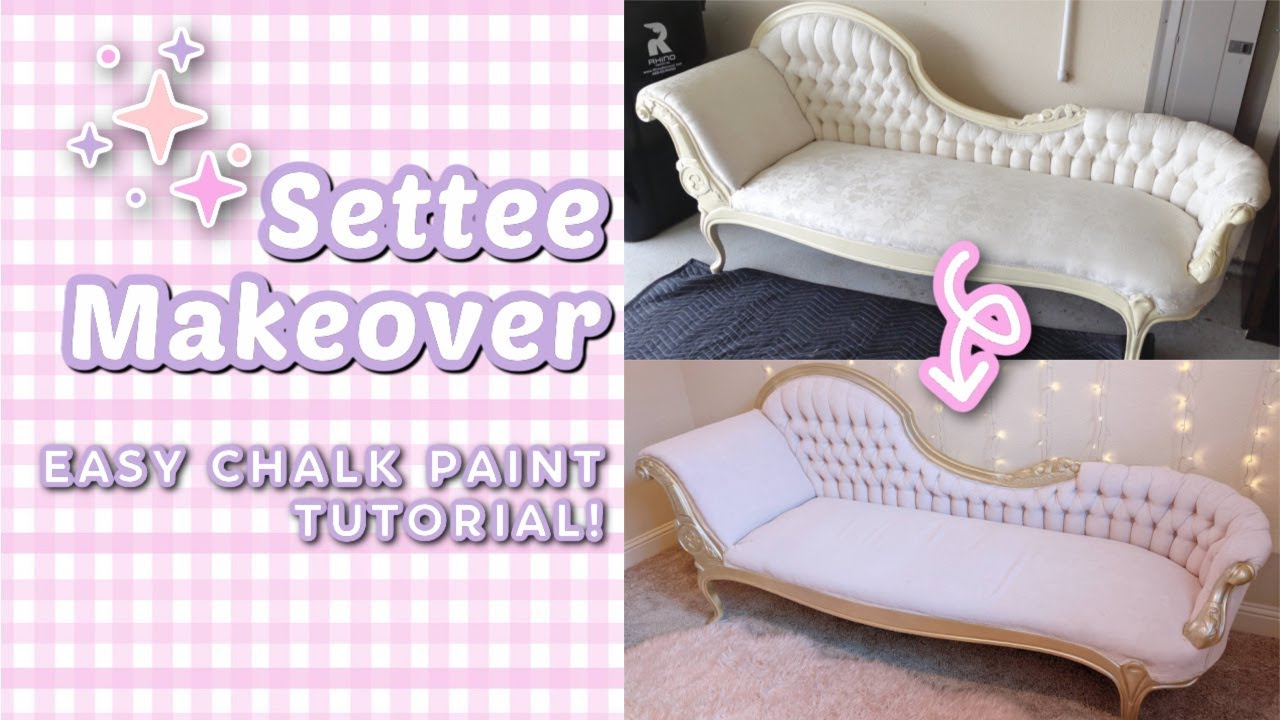 Victorian Settee Makeover | Chalk Paint Upholstery