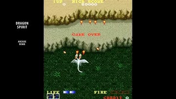 Dragon Spirit / arcade attract mode auto demo / vertical shooter 1987