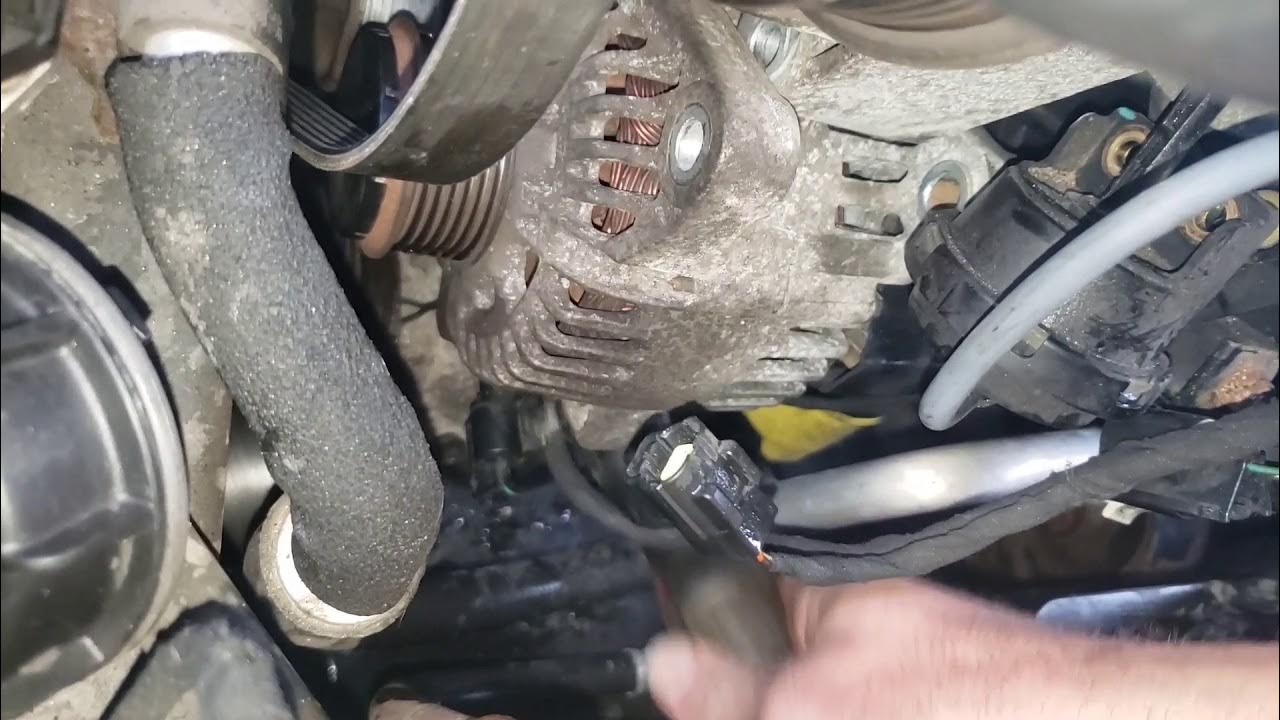 2009 Hyundai sonata alternator how to remove install replace - YouTube
