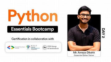 Day 2 | Control Statements in Python | Python Programming Essentials Bootcamp (3 Days)