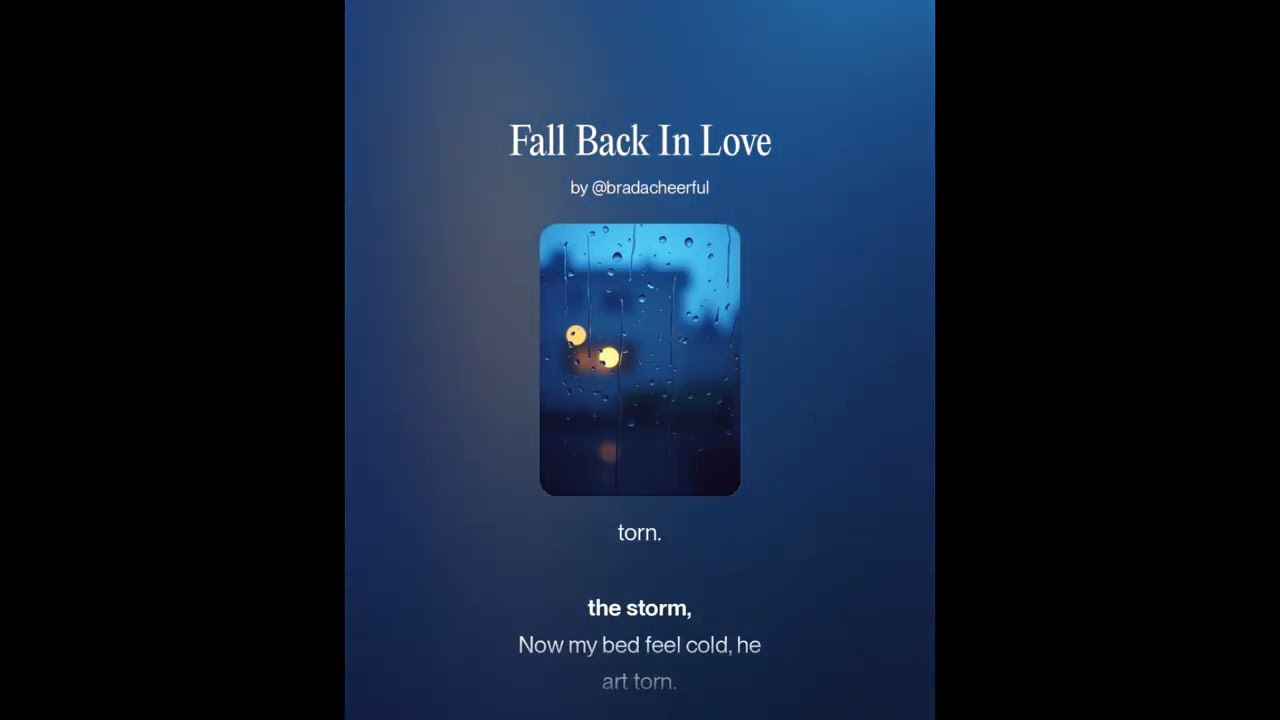 Fall Back In Love (Original Melodic Hip Hop Song)