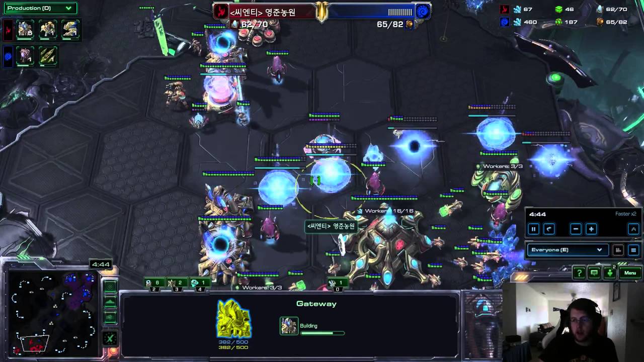 [KR GM] Scarlett (Z) vs 2 base Immortal/chargelot all-in