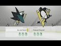 NHL 17 Gameplay - San Jose Sharks vs Pittsburgh Penguins