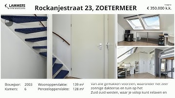 Koopwoning:  Rockanjestraat 23, Zoetermeer