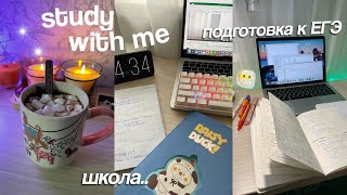 STUDY WITH ME | Учись со Мной, Готовлюсь к ЕГЭ | Продуктивный стади влог