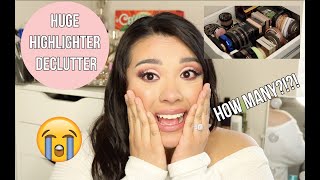 HUGE HIGHLIGHTER COLLECTION DECLUTTER 2020 | Getting rid of How Many Highlighters!