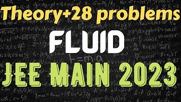 Physics Crash Course JEE Main 2023:Fluid Mechanics Properties of fluids quick revision  NEET/BITSAT