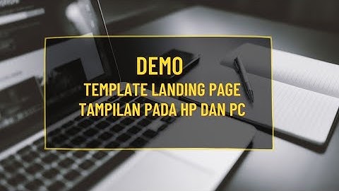Demo template landing page blogspot