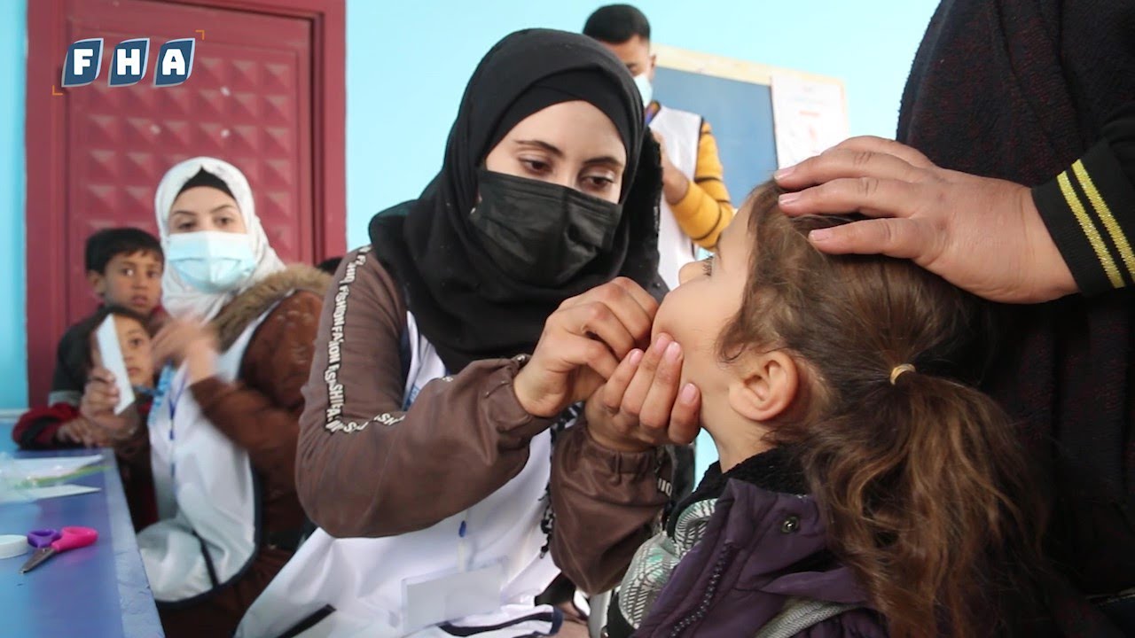 تحت إشراف فريق لقاح سوريا انطلاق حملة التلقيح بلقاح الحصبة والحصبة الألمانية وشلل الأطفال في جرابلس