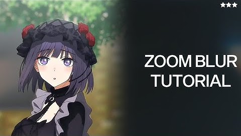 Zoom Blur | Alight motion tutorial