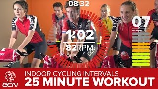 HIIT Workout  High Intensity Intervals | GCN 25 Minute Bike Session