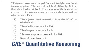 Arithmetic sequences and median: GRE quantitative reasoning practice question#104