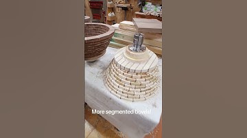 More segmented bowls!  #woodturner #segmentedwoodturning #saladbowls