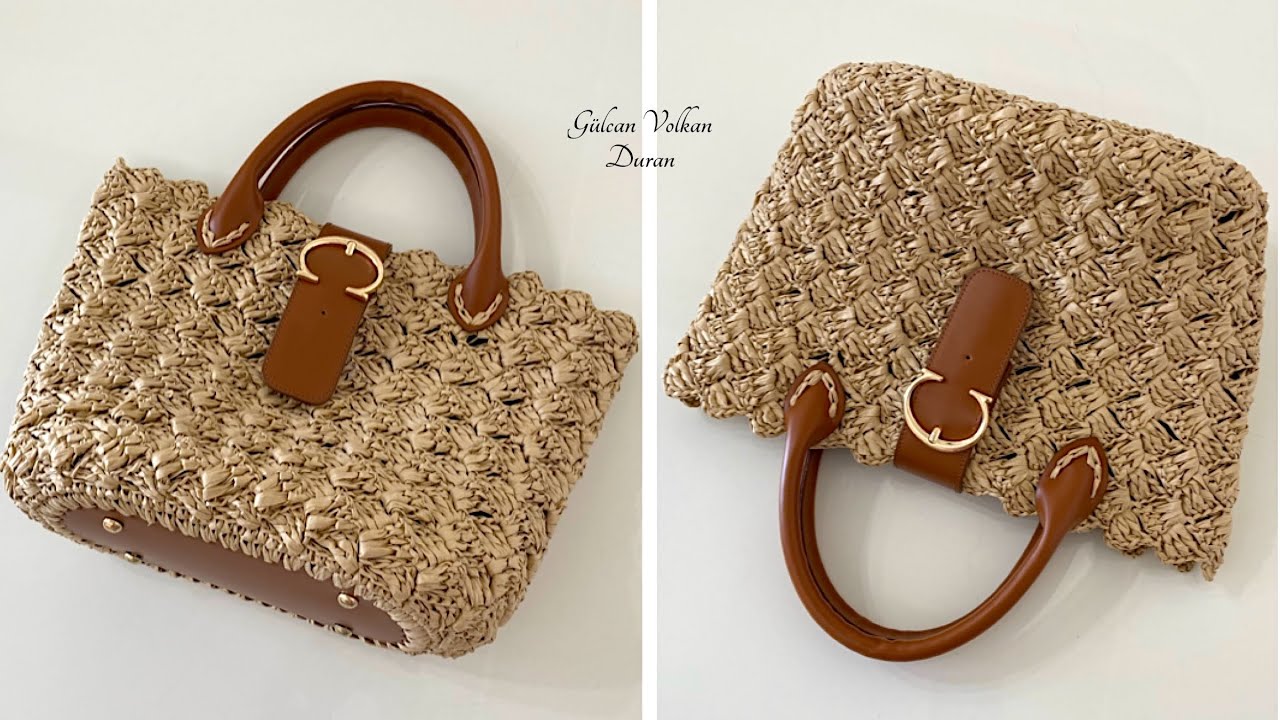 GUCCİ Örgü Çanta Yapımı - Rafya İp ile Örgü Çanta Anlatımı