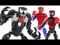 Lego Marvel Giant Spider-Man, Miles Morales! Defeat Giant Venom and Dinosaurs! | DuDuPopTOY