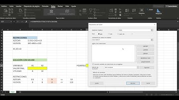 PROGRAMACIÓN LINEAL (Modelo matemático) EN EXCEL CON EL COMPLEMENTO SOLVER Y  EL SOFTWARE LINDO