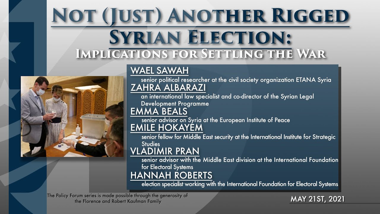 2021 انتخابات سوريا موسكو: على