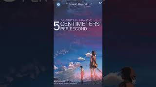 Anime Movie 5Cm Per Second