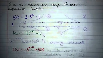 6.1.3 - Domain and Range of an Exponential Function