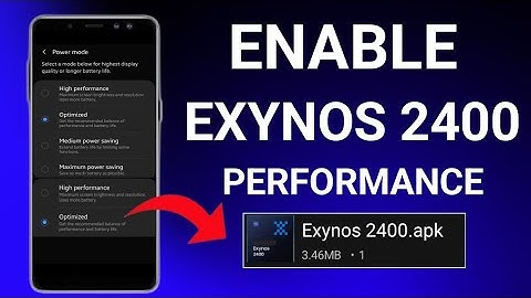 Enable Exynos 2400 Performance | Max FPS Fix Lag - No Root
