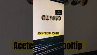 Aceternity UI Tooltip #css3 #htmlcss #shorts