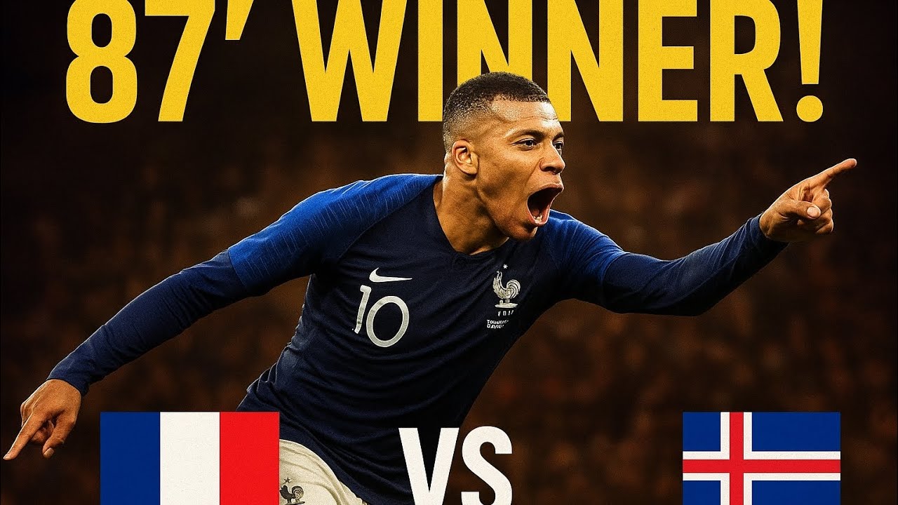Mbappé’s Clutch 87th-Minute Goal vs Iceland 🇫🇷🔥 | World Cup Qualifiers FC26 | Unbelievable Finish!