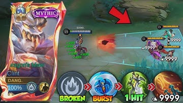 FINALLY!! TRY THIS NEW CLINT 1 HIT BUILD 2025!! ( insane damage💀 ) - MLBB