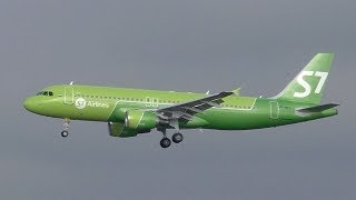 S7 Airlines Airbus A320 landing at Munich Airport | VP-BCZ