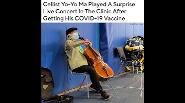 Thumbnail of Cellist Yo-Yo Ma Played A Surprise Live Concert At The Clinic After Getting His COVID-19 Vaccine