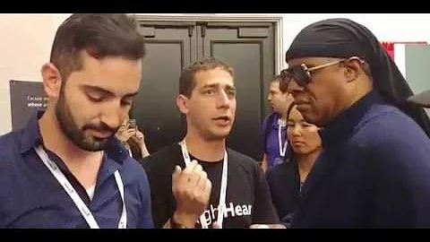 Stevie Wonder meet with RightHear founders | CSUN 2018