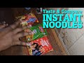 Tasting and comparing different noodles