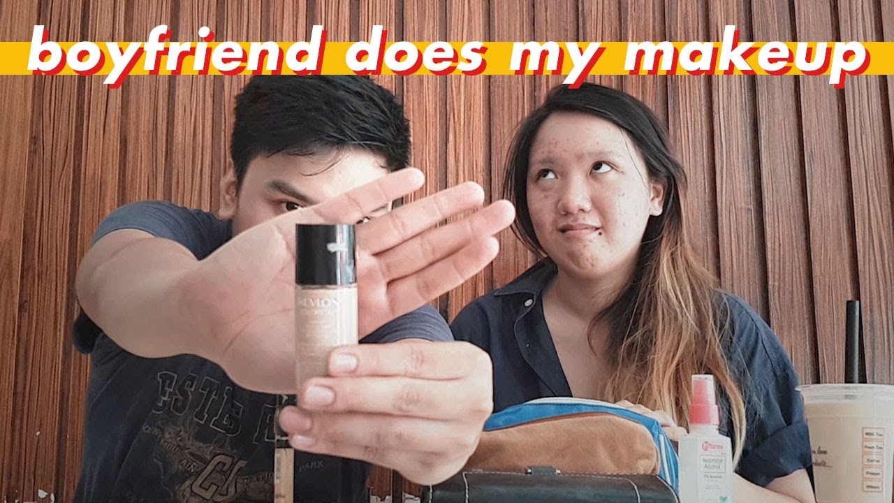 BOYFRIEND DOES MY MAKEUP CHALLENGE (Philippines)