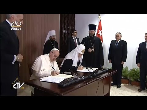 Vidéo: La Première Rencontre Du Patriarche De Moscou Kirill Et Du Pape François : Les Principales Thèses De L'appel Au Monde