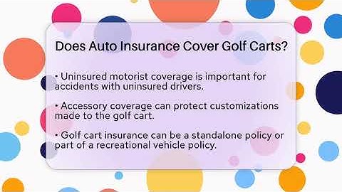 Does Auto Insurance Cover Golf Carts? - Auto Coverage Explained