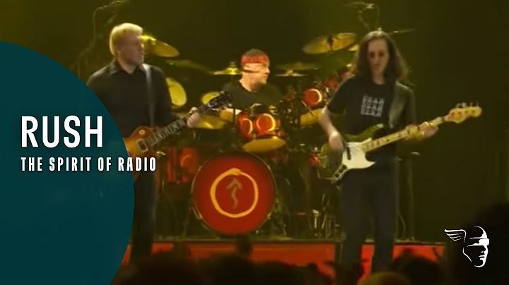 Spirit of Radio Live version - Live performance video thumbnail