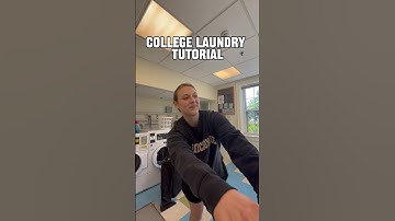College Laundry Tutorial  - #collegelife #laundry #chores #college #collegetips