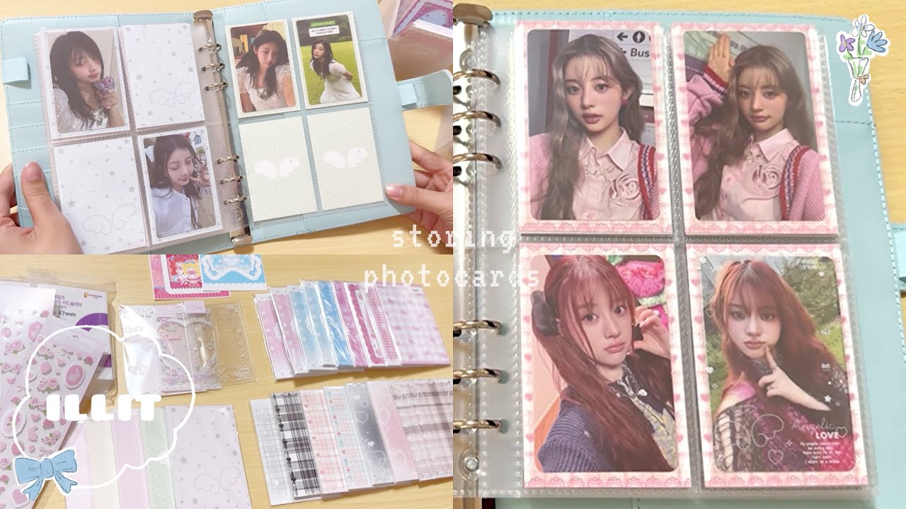 [トレカ整理] ILLITちゃんついにカムバ🥹💗 / トレカ台紙3店舗比較してみた / 購入品紹介 / 作業動画