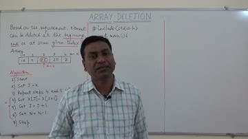7. Deleting element in Array | Data Structures