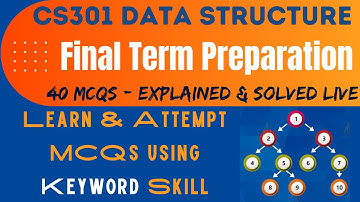 CS301 Data Structures Final Term Exam Prep | 40 Must-Know MCQs | Learn Keyword Skill To Attempt MCQ