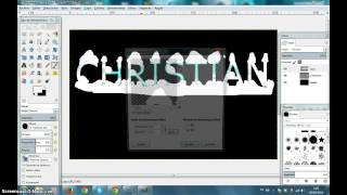 letras de hielo en gimp