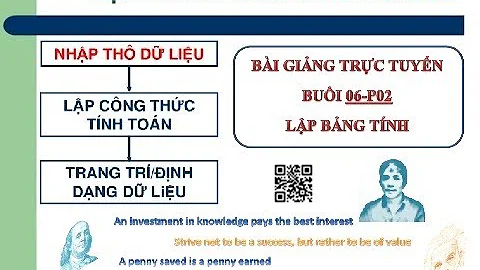 [THDC-Ver 4.0] BÀI GIẢNG BUỔI 06-P02 || MicroSoft Office - MS Excel || Nhóm hàm luận lý (dùng 01 IF)