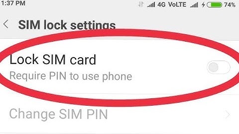 How To Disable SIM Lock Password In Android