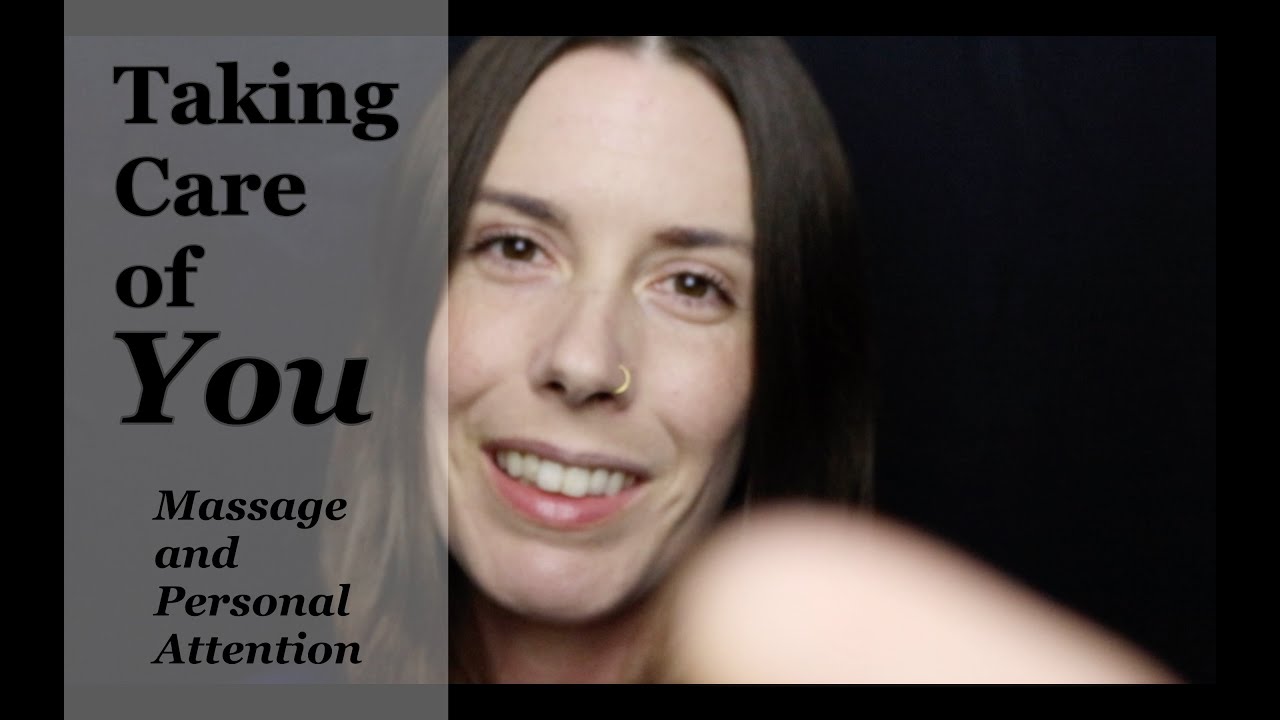 ASMR Neck & Shoulder Massage with Face Touching & Encouraging Words (Personal Attention Role Play)