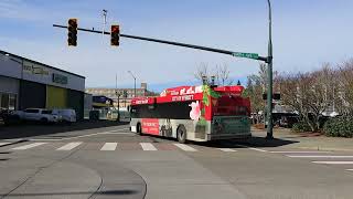 Everett Transit: Mall Station bound Gillig BRT HEV B0504 Rt.7 leaving Everett Station