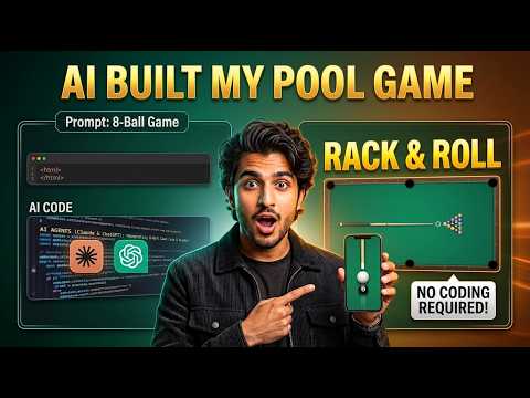I Built an 8-Ball Pool Game Using FREE AI! (Claude + ChatGPT No Coding Tutorial) #claudecode #ai