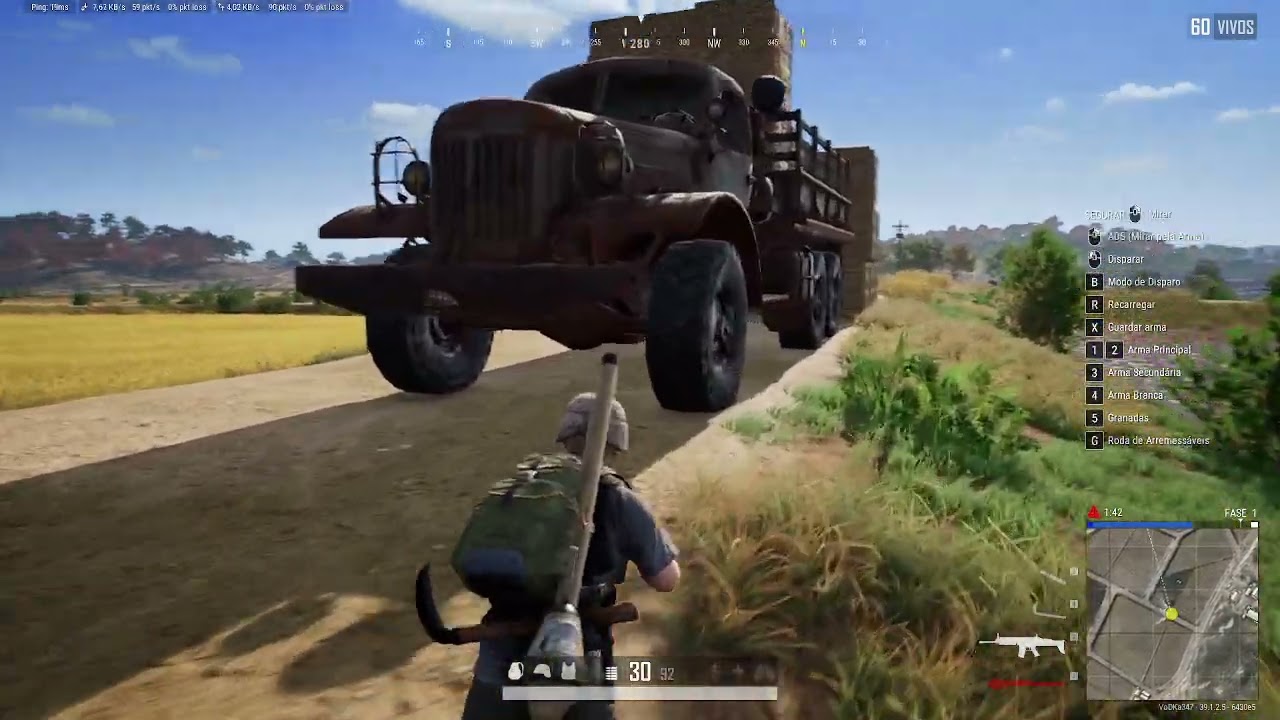 PUBG: BATTLEGROUNDS - ELE ME ABATEU COM O CARRO!!