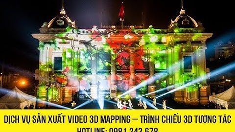 Trình chiếu Video 3D mapping cho đám cưới