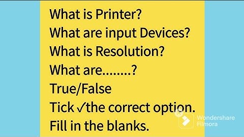 Computer /input and output devices #exercise #class #4 #kids