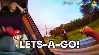 Uber Driver Picks Up Cop During Foot Chase | Bodycam Reaction